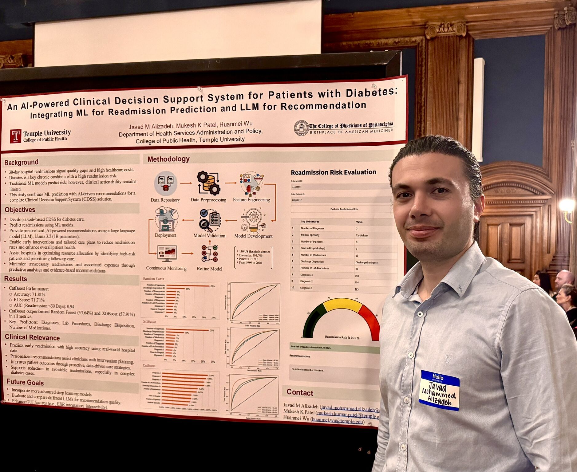 College of Physicians of Philadelphia 2025 poster presentation — photo 2